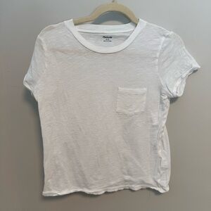 Madewell Classic White Pocket Tee